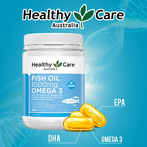 Omega 3 Úc Healthy Care Fish Oil Hỗ trợ sức khỏe não bộ, Tim mạch, Khớp, Bổ mắt, Làm đẹp da, Và tăng sức khỏe tổng thể - QuaTangMe Extaste
