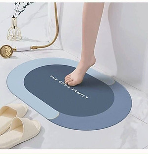 Thảm Lau Chân, COMBO 2 CHIẾC, Thảm Chùi Chân Silicon Siêu Thấm Nước, Chống Trượt, Thảm Phòng Khách, Nhà Tắm