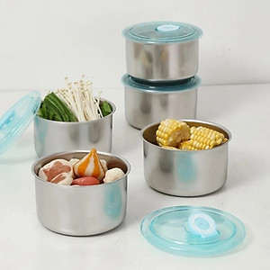 Hộp Đựng Thực Phẩm Bằng Inox, Hộp Inox 304 Có Nắp Nhựa Siêu Tiên Lợi - Hộp Bảo Quản Thực Phẩm - HÀNG CHÍNH HÃNG MINIIN