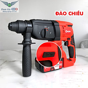 Máy Khoan đục Bê tông dùng pin KEN 118V 3 chức năng - Pin 10 CELL - Động cơ từ - Máy Khoan Có Búa - Khoan Pin Không than