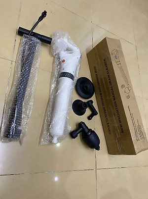 Dụng cụ thông tắc bồn cầu, cống bằng khi nén áp lực siêu mạnh