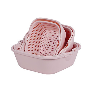 Bộ Thau Rỗ Đựng Rau Củ Quả Đa Năng Chất Liệu Nhựa PP Nguyên Sinh Chuẩn Nhật , EU Đảm Bảo An Toàn Cho Sức Khỏe - Hàng Việt Nam