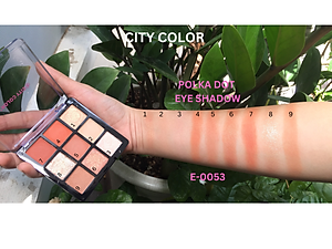 Phấn mắt CITY COLOR Polka dot 9 ô.