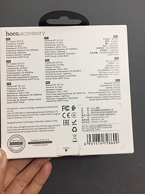 Tai nghe nhét tai có mic chân ip kết nối bluetooth cho điện thoại ip hoco M1 PRO _ Hàng chính hãng