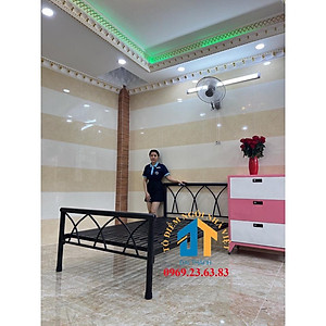 Giường sắt kiểu mới nhiều kích thước từ 1m đến 1m8
