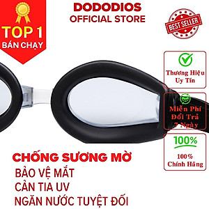 Kính bơi chống sương mờ dododios, chống UV, 100% silicone mềm mại, thiết kế không trơn trượt, độ co giãn, siêu bền