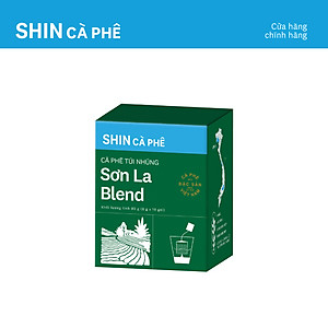 Cà phê Sơn La Blend - SHIN Cà Phê - Túi Nhúng - Hộp 10 gói