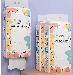 Khăn giấy treo tường 1280 tờ/4 lớp Topgia dạng rút tiện lợi cao cấp, tiết kiệm, an toàn kèm móc treo (Thùng 4 gói) 157x175cm