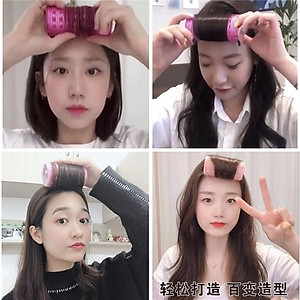 DCH320 (SẴN)Lô cuốn tóc Hàn Quốc lõi nhôm 10cm siêu to dài tự dính uốn mái dài cỡ lớn