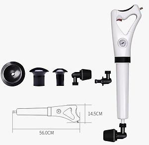 Dụng Cụ Thông Tắc Cống, Bồn Cầu Bằng Khí Nén Áp Lực Siêu Mạnh