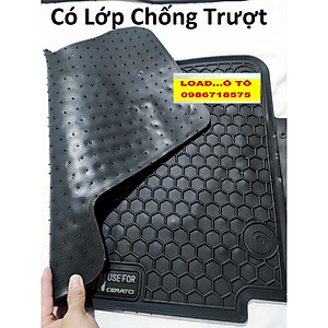 Thảm Lót Sàn Cao Su Đúc Xe Toyota Vios 2022-2019 Mẫu Tổ Ong Cao Cấp, Không Mùi