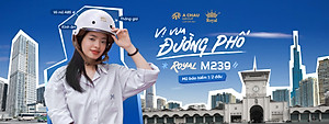 Mũ bảo hiểm xe máy nửa đầu Royal M239 kính âm