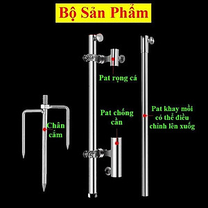 Tháp Câu Đài Đa Năng Hỗ Trợ Chống Cần Câu , Cố Định Rọng Cá , Khay Mồi