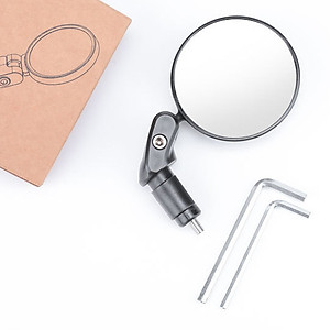 Gương Kính Chiếu Hậu Xe Đạp GXD-ML03 cho xe đạp có lỗ tay cầm phi 18-22mm xoay 360 Độ giúp quan sát phía sau xe đạp  (Mặt Gương Cầu Lồi) - Mai Lee
