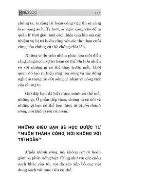 Sách Muốn Thành Công Nói Không Với Trì Hoãn – 21 Nguyên Tắc Vàng Đập Tan Sự Trì Hoãn