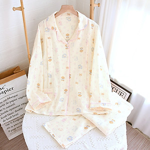 Bộ Đồ Bầu Và Cho Con Bú, Pijama Sau Sinh Azuno AZ2309 Chất Đũi Mềm Mại, Có Khe Mở Ngực Hàng Cao Cấp Cho Mẹ