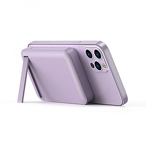 Pin sạc dự phòng không dây hỗ trợ Magnetic từ tính sạc nhanh 22.5W dung lượng 10.000 mAh trang bị cổng PD Type C hiệu WIWU Snap Cube - Thiết kế nhỏ gọn, trang bị giá đỡ, nhiều màu sắc đa dạng - Hàng nhập khẩu