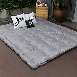 TẤM BẢO VỆ NỆM TOPPER  EDENA - MÀU XÁM - 140x200x5 cm