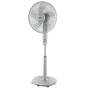 Quạt đứng Toshiba F-LSA10(H)VN, Màu xám, 50W- 5 cánh - Hẹn giờ tắt - Góc đảo gió 85 độ - Hàng chính hãng, bảo hành 12 tháng