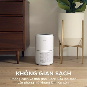 Máy Lọc Không Khí Hàng Chính Hãng Levoit Core 300 40m2-công nghệ HEPA H13 lọc bụi mịn - kháng Khuẩn - báo hiệu khi phải thay lõi