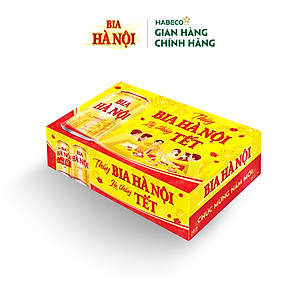 Bia Hà Nội phiên bản Tết 2026 - Thùng 24 lon 330ml