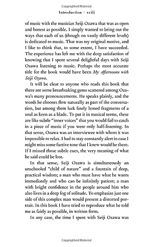 Absolutely On Music: Conversations With Seiji Ozawa