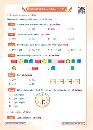 Combo Đề Kiểm Tra Toán, Tiếng Việt Lớp 2 - Kết Nối Tri Thức