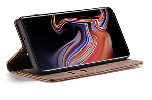 Bao da bò thật dạng ví chính hãng Caseme dành cho Samsung S10 5G - Hàng chính hãng