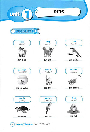 Sách Từ Vựng Tiếng Anh Theo Chủ Đề Lớp 3