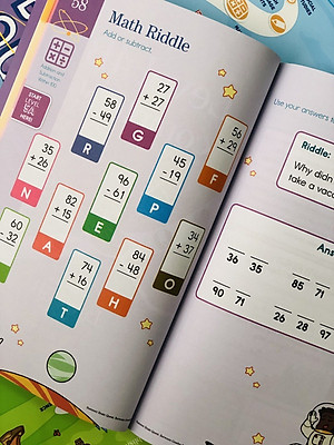 Sách summer brain quest phát triển tư duy iq cho bé - tiếng anh, 5 cuốn ( 5 - 10 tuổi )