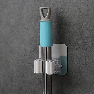 Bộ 2 Móc treo cây lau nhà, chổi quét, siêu chắc tải trọng 10kg MÀU NGẪU NHIÊN ( 2 CÁI)