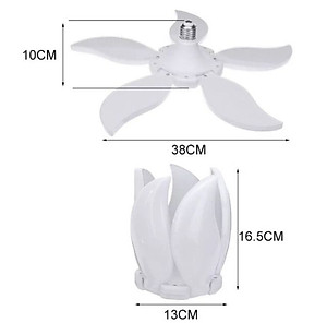 Bóng Đèn Led Hình 4- 5 Cánh Quạt LEDBULB , Đèn Led hình Cánh Hoa thêm 1 bóng trung tâm, Ánh Sáng Trắng Tiết Kiệm Điện siêu sáng, chuôi E27