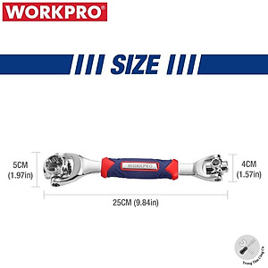 Cờ lê mở tuýp đa năng 8 in 1 Workpro WP272018 - Hàng chính hãng
