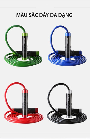 Dây nhảy thể lực CLEACCO trọng lượng nặng 400g , tay cầm kim loại đầm tay ( dùng trong Boxing, Muay Thai ) giúp  đốt cháy calo nhanh  + tặng kèm túi vải BORO SPORT