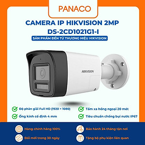 Camera IP POE thân trụ 2MP HIKVISION DS-2CD1023G0E-I(L) hàng chính hãng