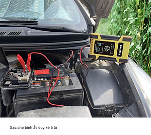 Máy Sạc Bình Ắc Quy LEKIMA 12V 12A - 24V 6A, Sạc Pin Lithium, Khử Sunfat, Sạc Ắc Quy Xe Máy Ô Tô Thông Minh Tự Ngắt Khi Đầy, MẪU MỚI 2021