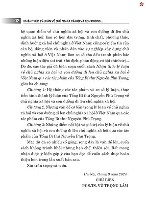 Nhận thức lý luận về chủ nghĩa xã hội và con đường đi lên chủ nghĩa xã hội ở Việt Nam - bản in 2024