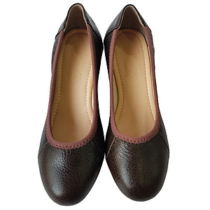 Giày Cao Gót Nữ Công Sở Da Bò Thật BIGGBEN Cao 5 Phân GCG14