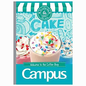 Bộ 2 Vở Kẻ Ngang Có Chấm Coffee Shop 120 Trang