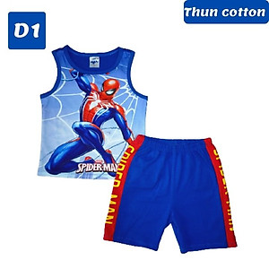 Bộ đồ siêu nhân nhện từ 10-42kg - thun cotton -Kiến Lửa