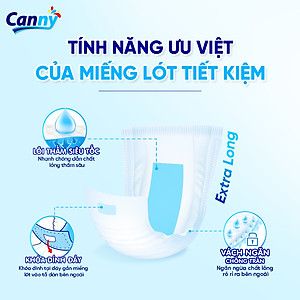 Miếng Lót Tiết Kiệm/ Lót Bổ Sung Canny - Mặc Cùng Tã Dán/Tã Quần Cho Người Lớn (20 miếng/gói)