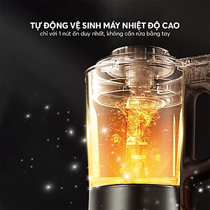 Máy làm sữa hạt Elmich CBE 3904 OL, công suất 800W, 7 chế độ nấu được thiết lập sẵn, lưỡi dao 3 tầng 8 cánh giúp xay nhuyễn - Hàng chính hãng