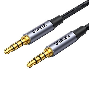 Cáp âm thanh 2 đầu 3.5mm 2m Vỏ nhôm dây dù Ugreen 183AT20782AV Hàng chính hãng