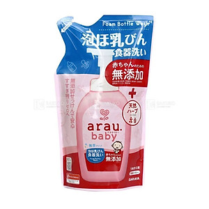 Nước rửa bình thảo mộc cho bé Arau Baby - Túi 450ml