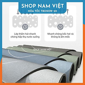 Thảm nhà tắm, nhà bếp siêu thấm nước, chống trơn trượt tối giản, hiện đại NAVIVU