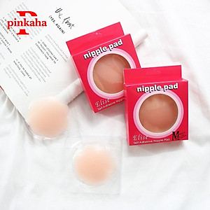 Miếng Dán Ngực Silicon Hộp 5 Cặp Miếng Dán Ngực Siêu Dính Tái Sử Dụng Nhiều Lần H02