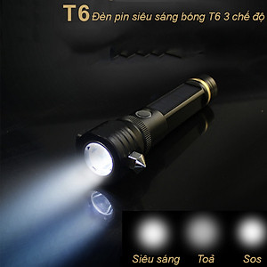 Đèn pin siêu sáng thoát hiểm 7 chức năng