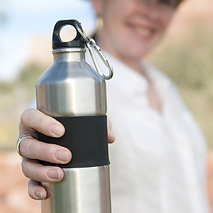 Móc khóa chữ D Mini bằng hợp kim dùng mốc bạc kéo che nắng mưa, lều cắm trại - miếng lót chuột