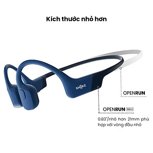 Tai Nghe Bluetooth Thể Thao Dẫn Truyền Âm Thanh Qua Xương SHOKZ OPEN RUN MINI S803 - Hàng Chính Hãng - Kháng nước IP67 - Sạc nhanh- Pin sử dụng trong 8 tiếng