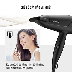 Máy sấy tóc Panasonic EH-ND65-K645 – Công suất tương đương 2300W – Sấy nóng lạnh – Đầu sấy tạo kiểu 11mm – Hàng chính hãng